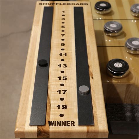 shuffleboard scoreboard for wall.
